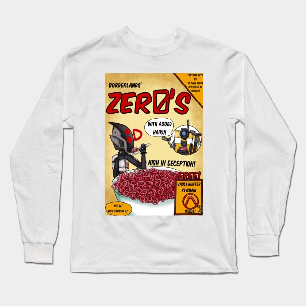 Borderlands Zer0's Cereal Long Sleeve T-Shirt by CaptainShivers